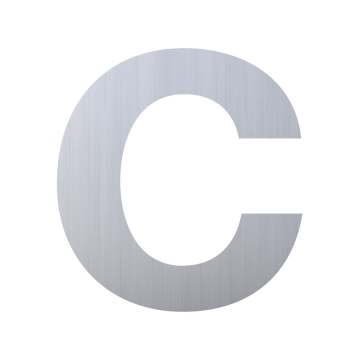 Hausnummer ''c'' Edelstahl