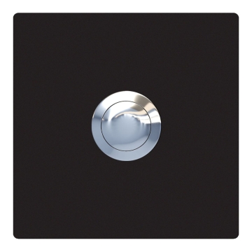 Türklingel Quadrat Schwarz