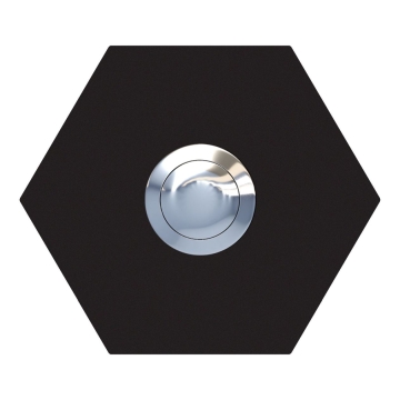 Türklingel Sechseck Schwarz