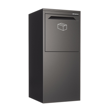 Paketbox Molinara in Schwarz | rückseitige Entnahme