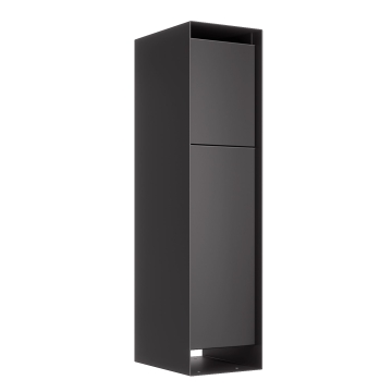 Paketbox Brixen Schwarz | rückseitige Entnahme