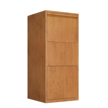 Paketbox Turin in Cortenstahl