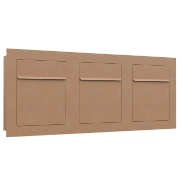 Einbaubriefkasten Bari for Three in Rost