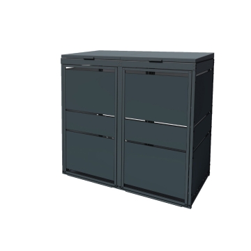 Mülltonnenbox Lewis 2er 240 Liter in Anthrazit