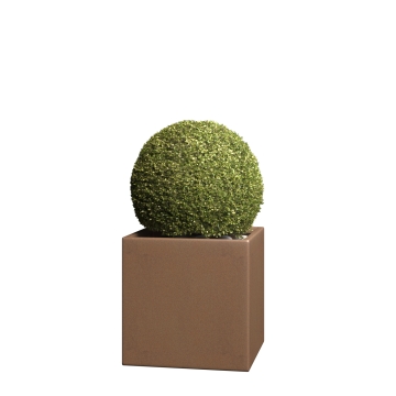 Pflanzkübel Kubus Medium in Rost