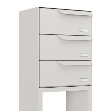 Briefkastenanlage Rotterdam for Three in Weiß