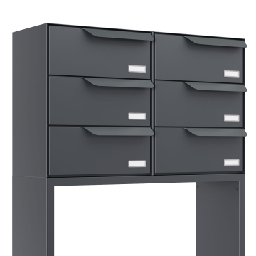 Briefkastenanlage Rotterdam for Six V in Anthrazit