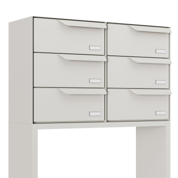 Briefkastenanlage Rotterdam for Six V in Weiß