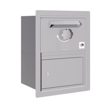 Paketbox Koblenz - Größe M in Achatgrau | Unterputzeinbau