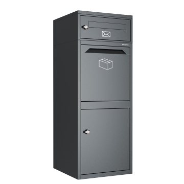 Paketbriefkasten Mareno in Graphitgrau