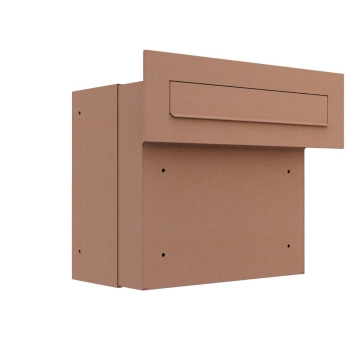 Mauerdurchwurf- Briefkasten Allegri in Rost