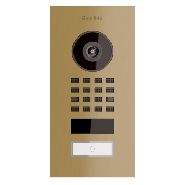 Unterputz Türsprechanlage Smart-IN Doorbird D1101V Messing-Optik