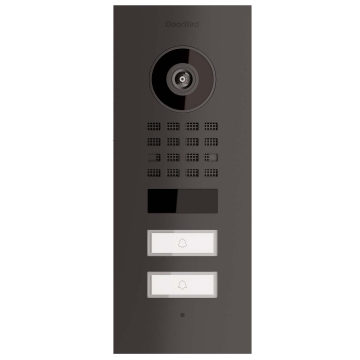 Unterputz Türsprechanlage Smart-IN for Two Doorbird D1102V Graphitschwarz