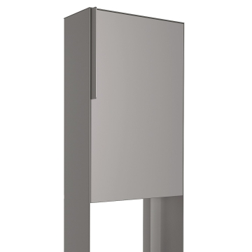 Standbriefkasten Faro Grau Metallic