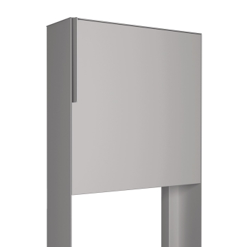 Standbriefkasten Porto Grau Metallic