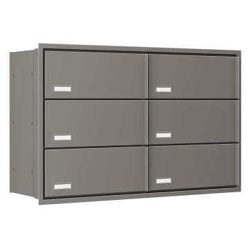 Einbaubriefkasten Stockholm for Six in Grau