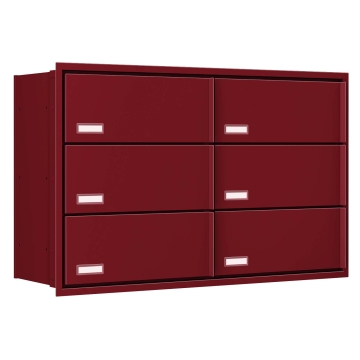 Einbaubriefkasten Stockholm for Six in Rot