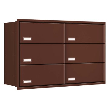 Einbaubriefkasten Stockholm for Six in Braun