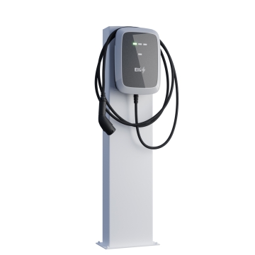 VW Wallbox Standfuß StationMaster mit Bodenplatte in Weiß