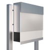 Standbriefkasten Manhattan Special White Edelstahl