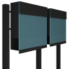 Briefkastenanlage Manhattan Special Blue for Two Schwarz