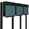 Briefkastenanlage Manhattan Special Blue for Three Schwarz