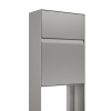 Standbriefkasten Leon in Grau Metallic