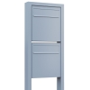 Zaunbriefkasten Latina Stand for Two in Grau Metallic