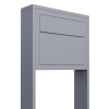 Standbriefkasten Elegance Grau Metallic