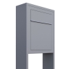 Standbriefkasten Base Grau Metallic