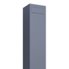 Standbriefkasten Monolith Grau Metallic