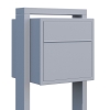 Standbriefkasten Soprano Grau Metallic