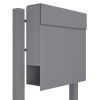 Standbriefkasten Manhattan Grau Metallic