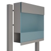 Standbriefkasten Manhattan Special Blue Grau Metallic