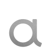 Buchstabe modern ''a'' - 200 mm aus Edelstahl