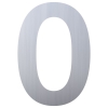 Hausnummer ''0'' Edelstahl