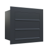 Einbaubriefkasten Como for Three in Schwarz