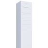 Briefkastenanlage Monolith for Five Weiss