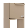 Standbriefkasten mit Paketfach Rotterdam in Beige