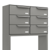 Briefkastenanlage Rotterdam for Six V in Grau metallic