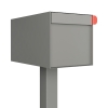 Amerikanischer Briefkasten Big Americano Grau Metallic