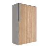 Briefkasten Faro Grau Metallic mit Holzdekor-Front
