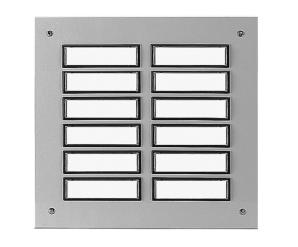 Zweireihige Etagenplatten Unterputz für 6-12 WE