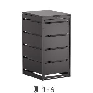 Mülltonnenbox Kim mit Deckel - 120 Liter